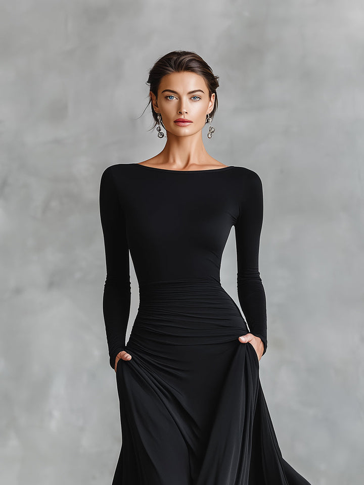 RUBY | Black Elegant Maxi Dress