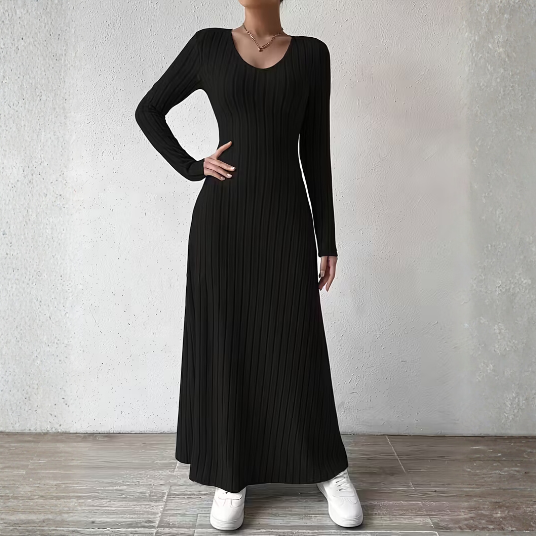 DORAH | Women's Elegant V-Neck Long Dress