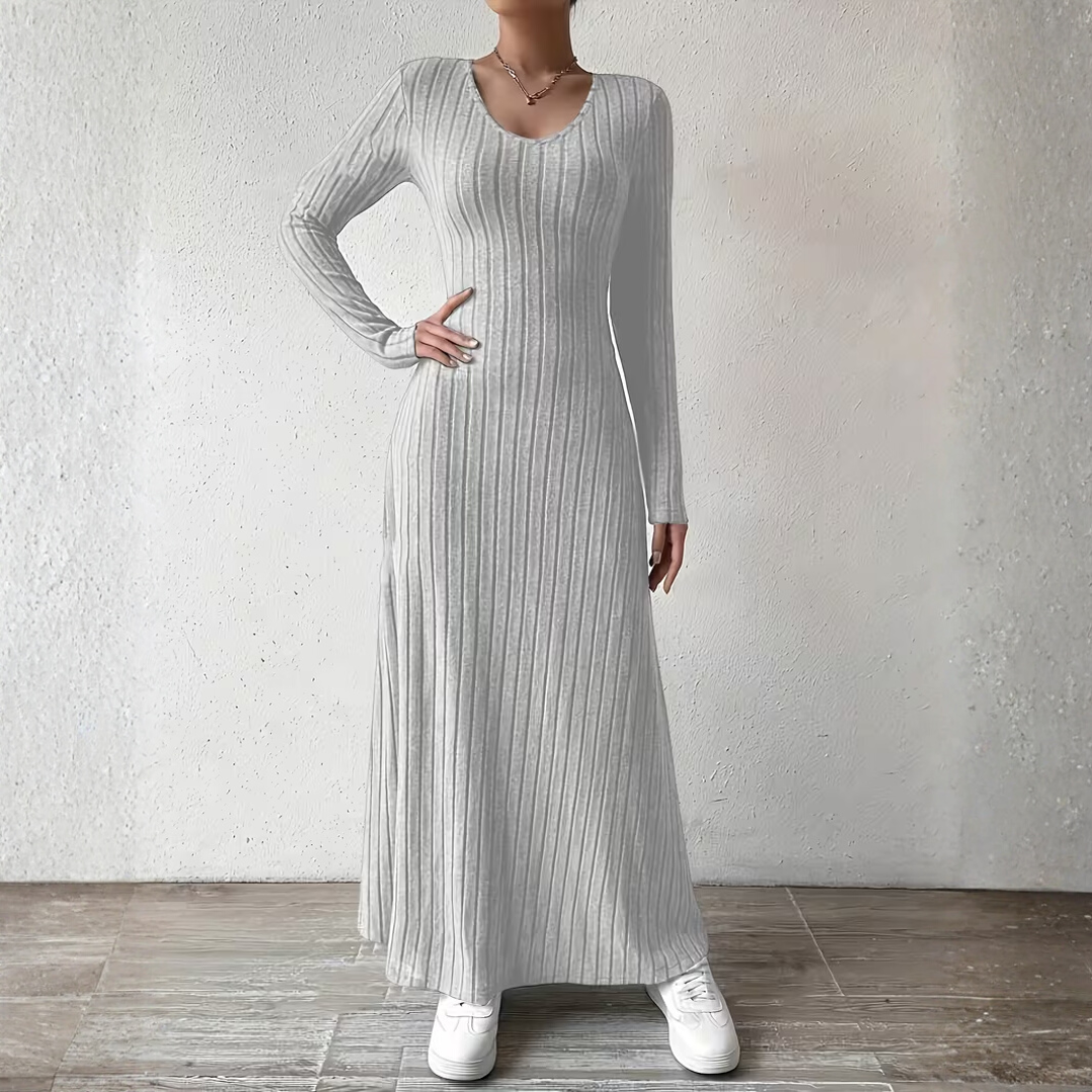 DORAH | Women's Elegant V-Neck Long Dress