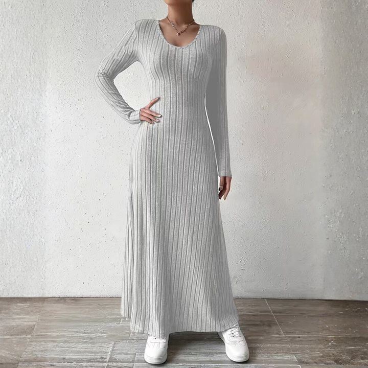 DORAH | Women's Elegant V-Neck Long Dress