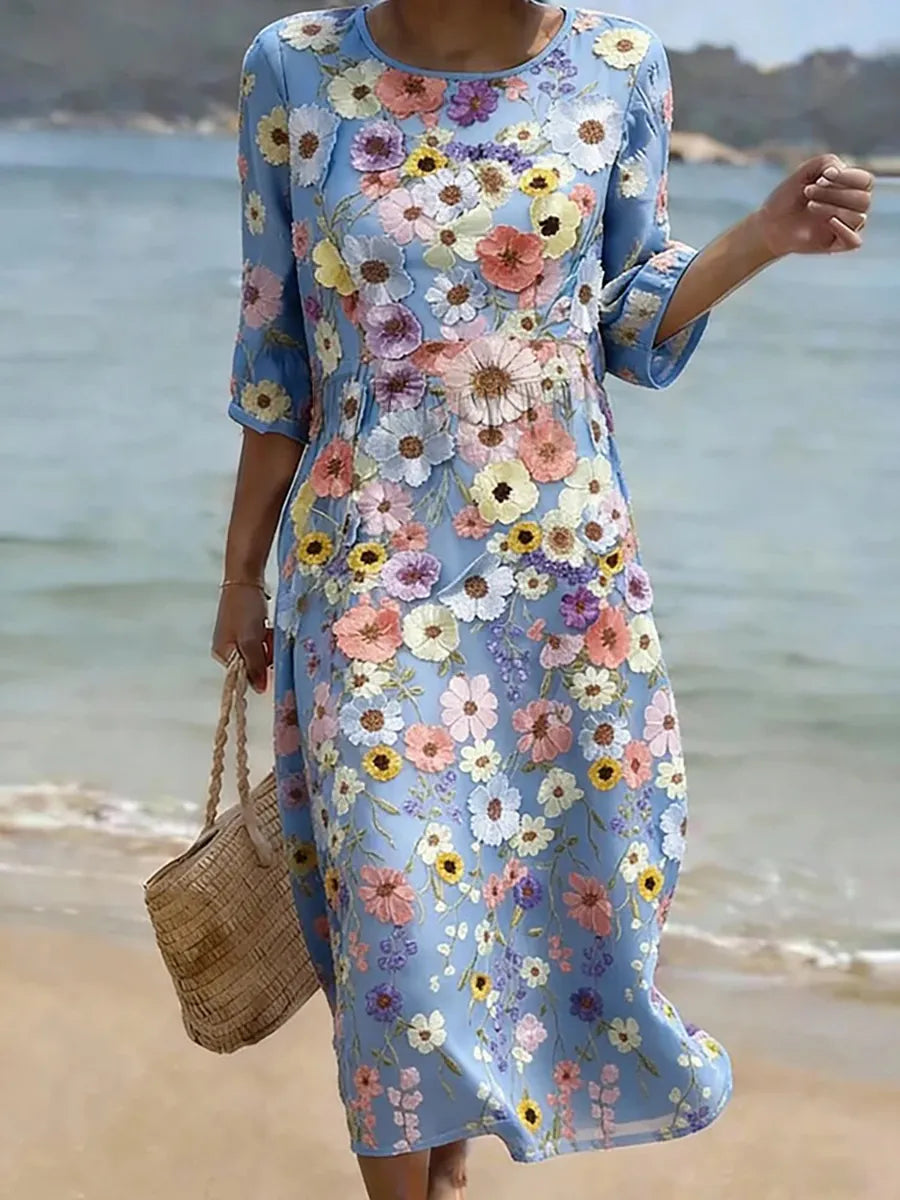 BROOKE | Elegant Floral Dress