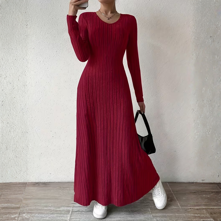 DORAH | Women's Elegant V-Neck Long Dress