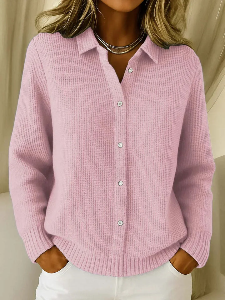 KATRINA | Textured Knit Button Cardigan