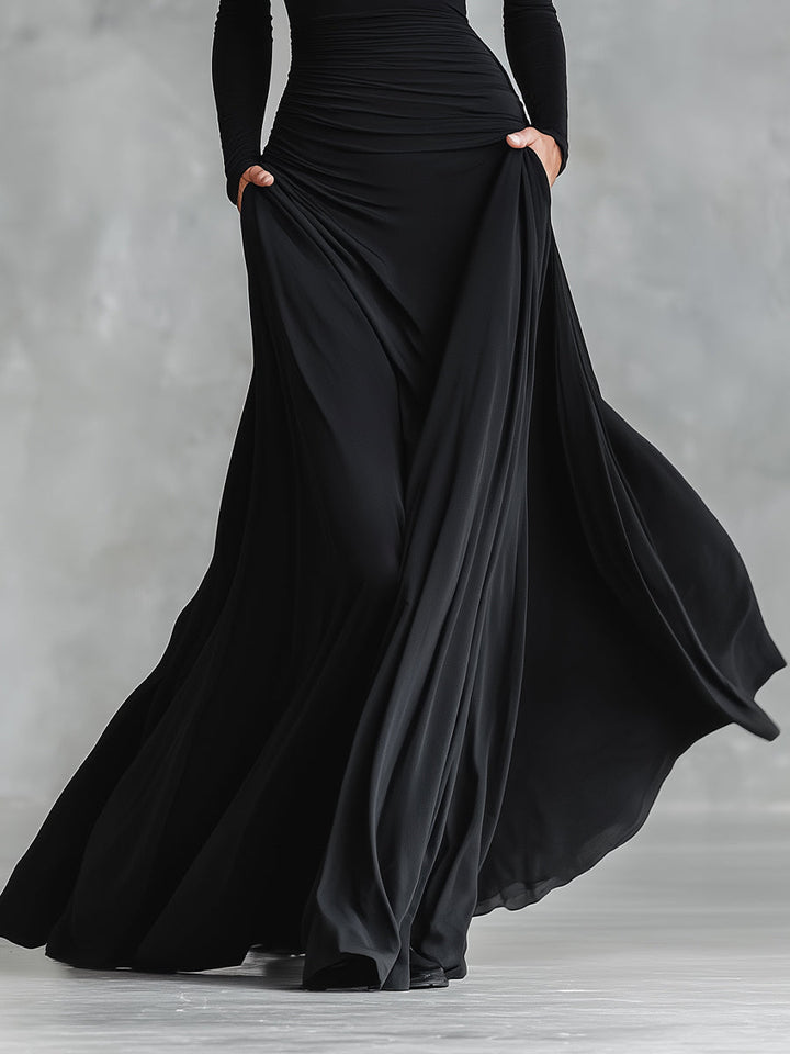 RUBY | Black Elegant Maxi Dress