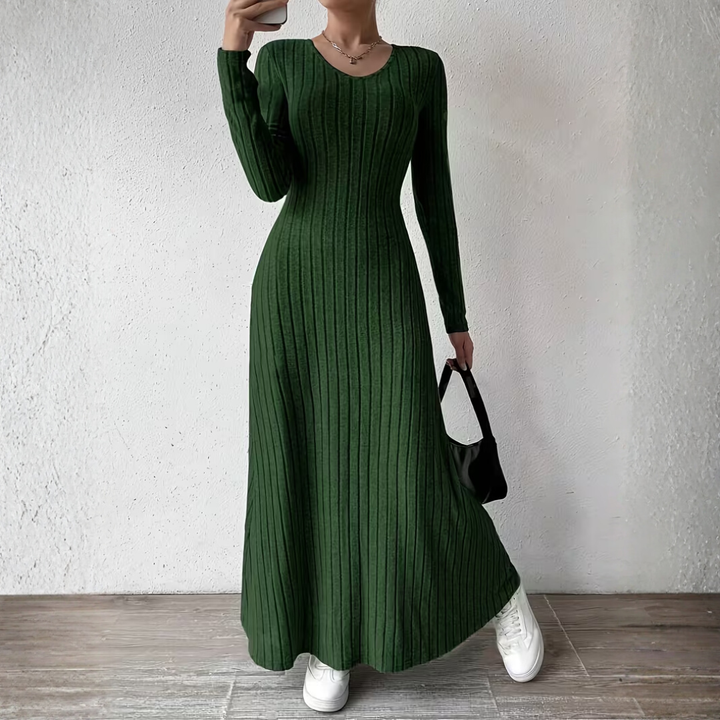 DORAH | Women's Elegant V-Neck Long Dress