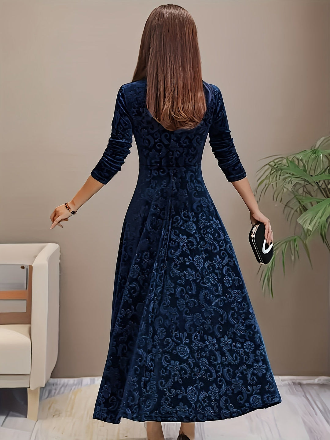 NICOLA | Elegant Velvet Dress
