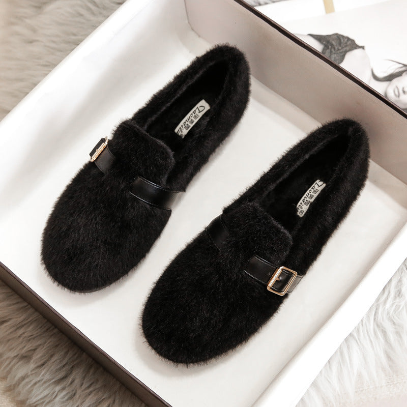 CLAUDIA | Ultra Comfortable Faux Fur Loafers