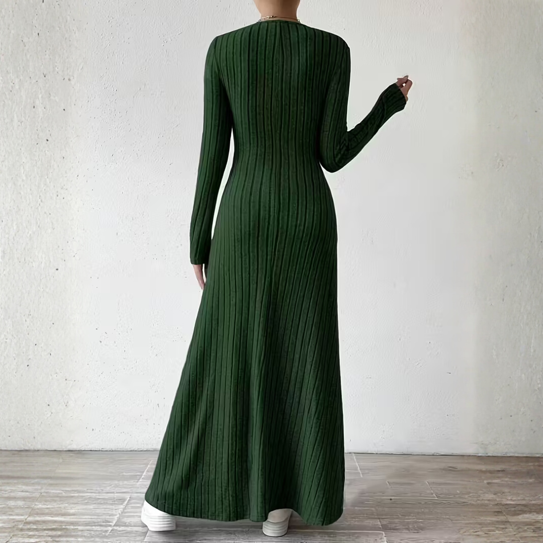 DORAH | Women's Elegant V-Neck Long Dress