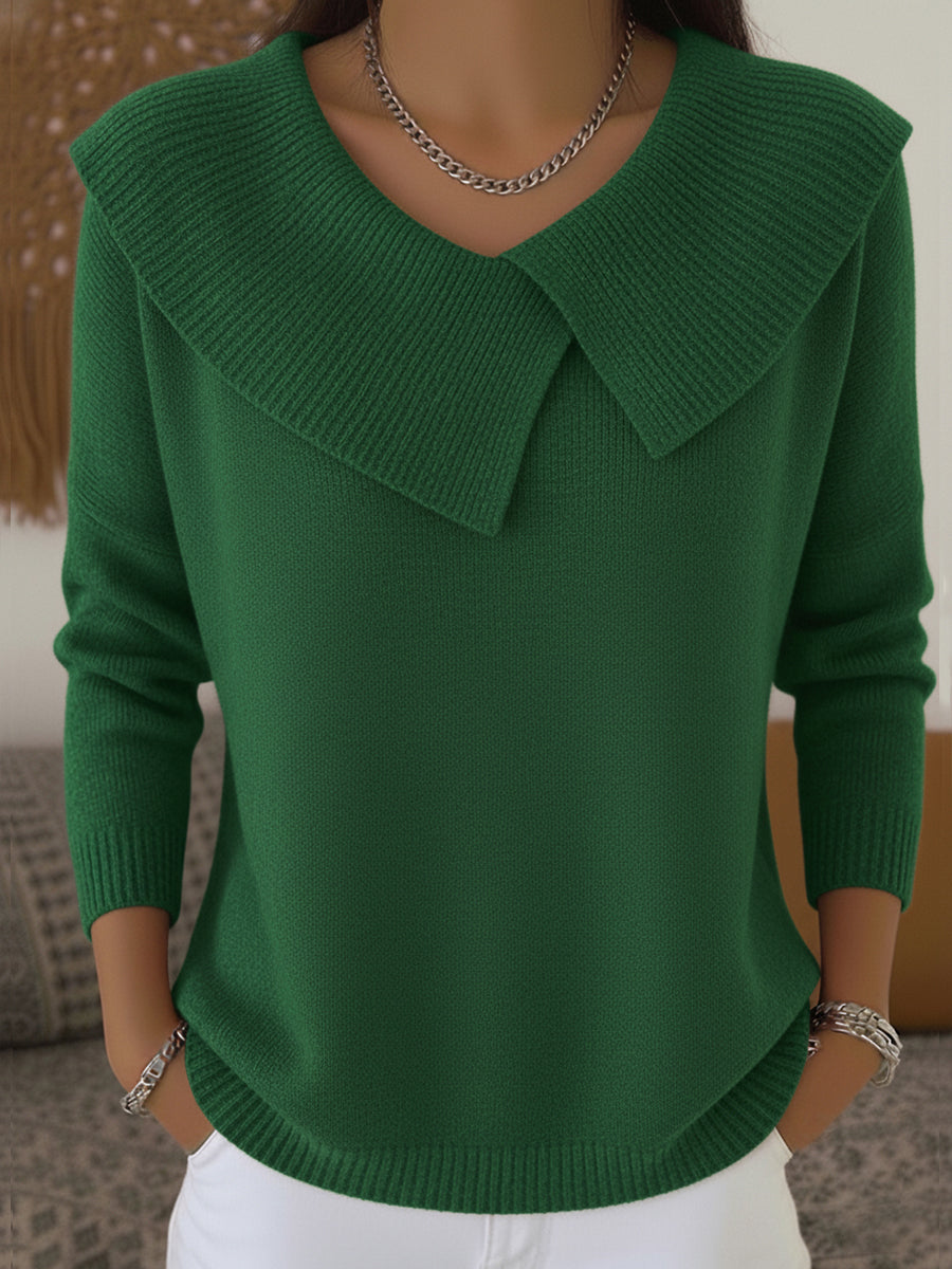 LUZIA | Elegant Sweater with Soft Collar