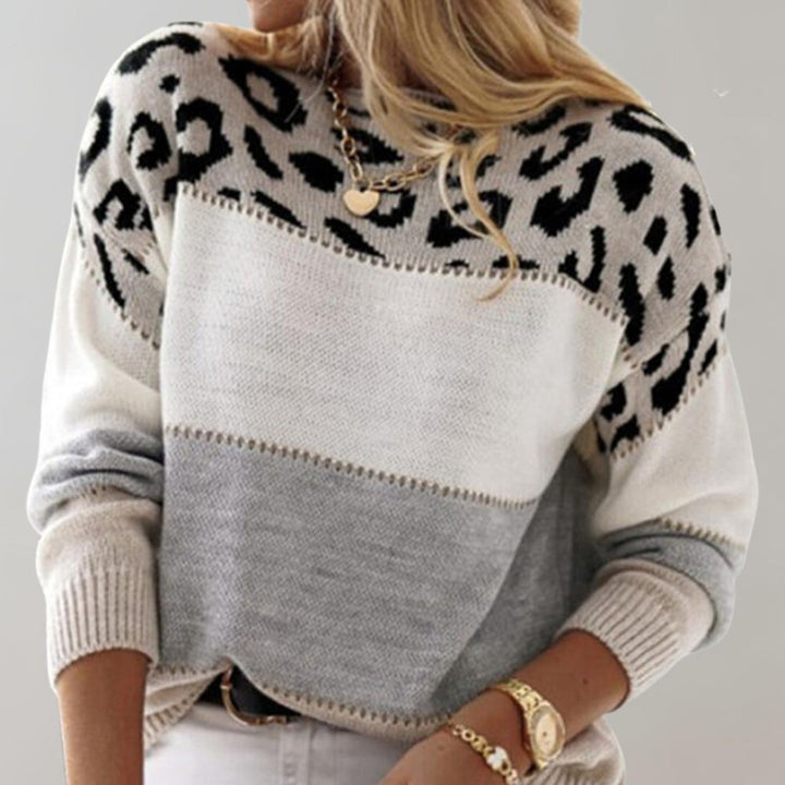 PASCA | Leisure Sweater with Leopard Print