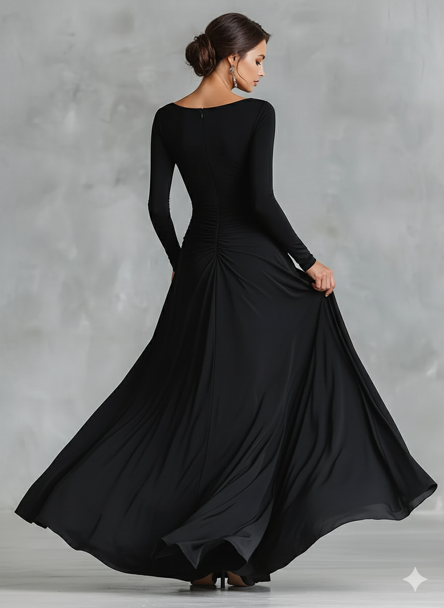 RUBY | Black Elegant Maxi Dress