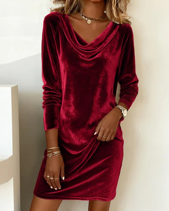 FRANZI | Loose Fitting Velvet Dress