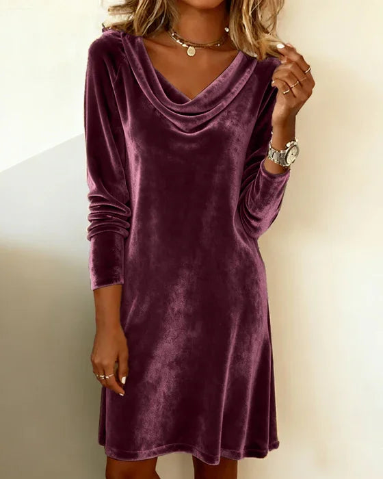 FRANZI | Loose Fitting Velvet Dress