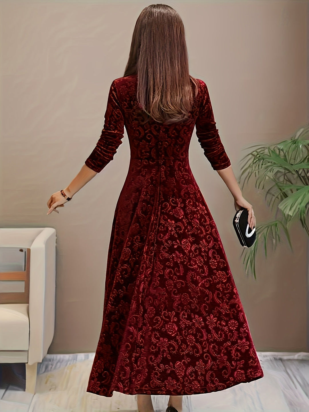 NICOLA | Elegant Velvet Dress