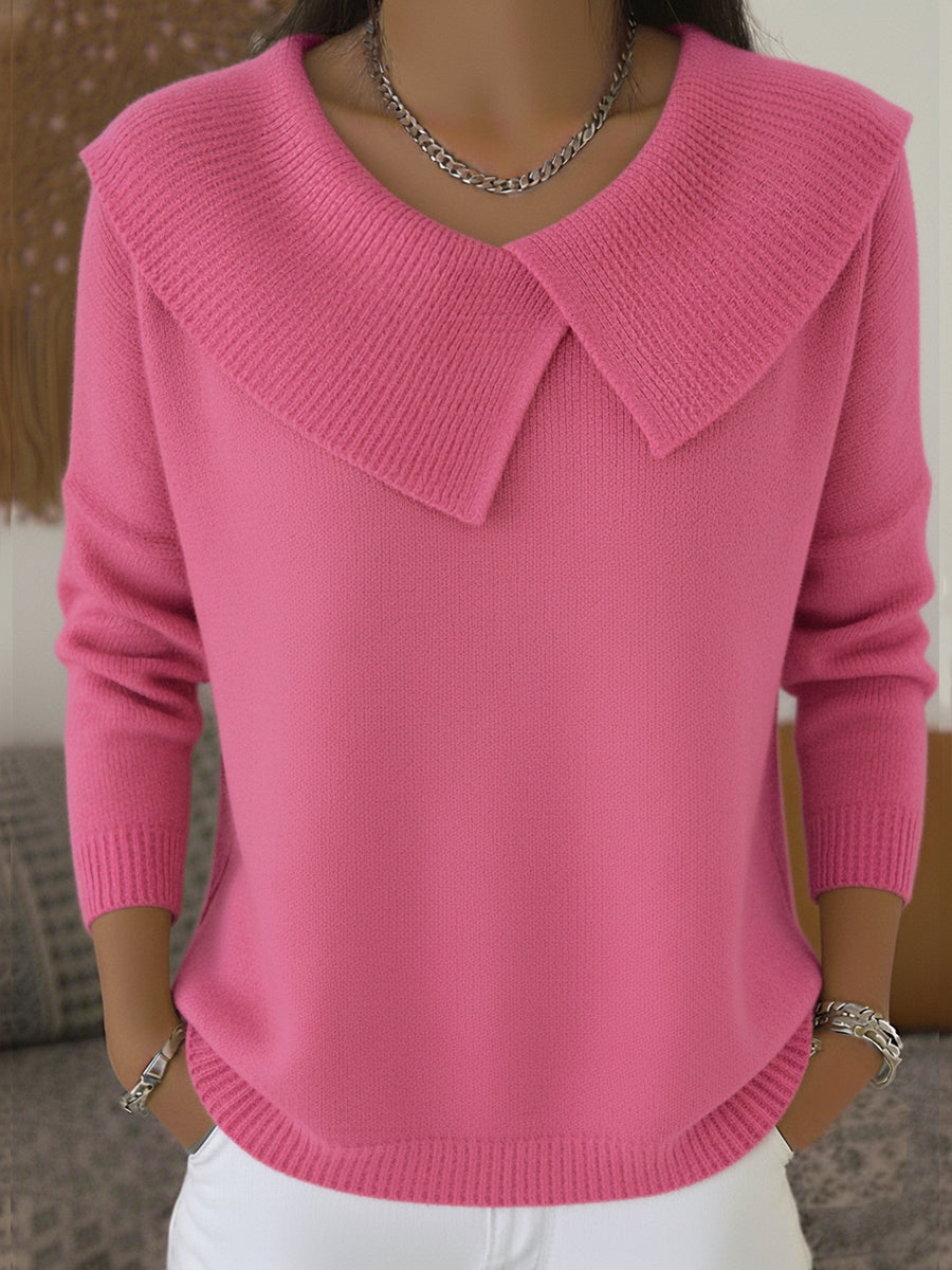 LUZIA | Elegant Sweater with Soft Collar