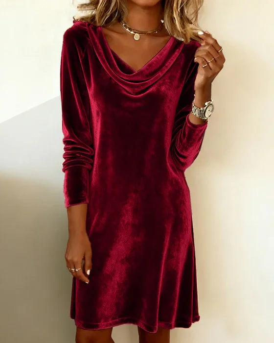 FRANZI | Loose Fitting Velvet Dress